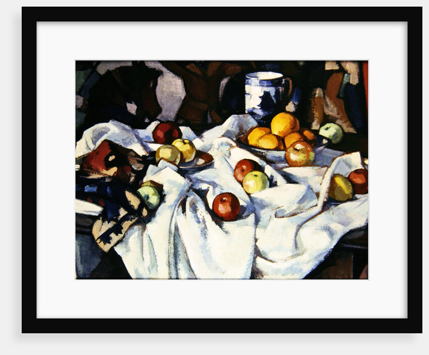 Still life of oranges and apples by Samuel John Peploe