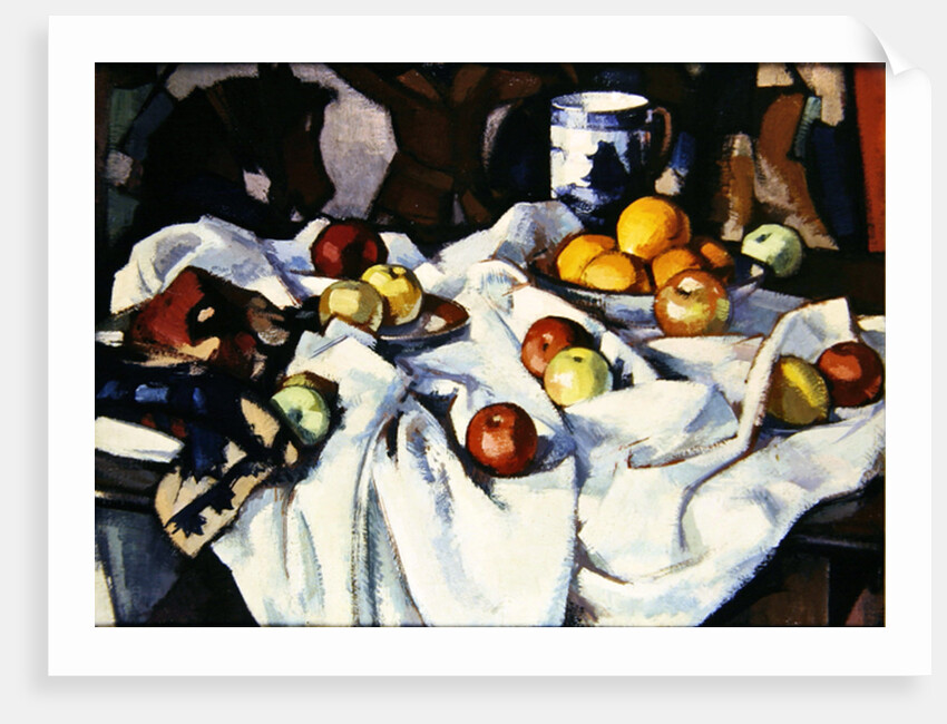 Still life of oranges and apples by Samuel John Peploe