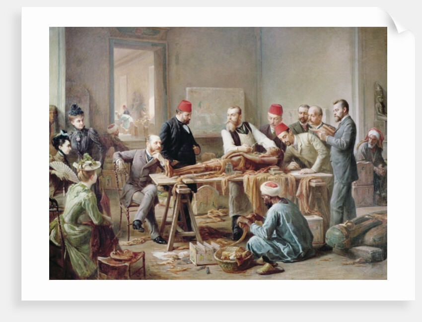 Examination of a Mummy - a Priestess of Amun, c.1891 by Paul Dominique Philippoteaux