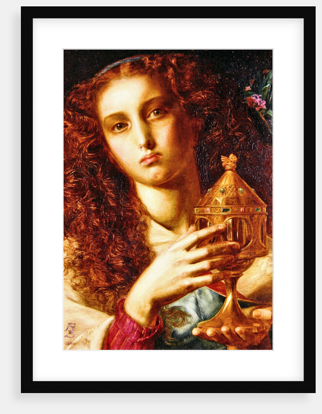 King Pelles' Daughter bearing the Sancgraal, 1861 by Anthony Frederick Augustus Sandys