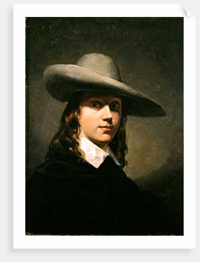 Self-Portrait in a broad-brimmed Hat, 1848 by Anthony Frederick Augustus Sandys