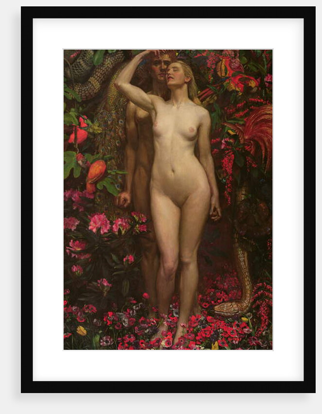 Adam and Eve with the snake, 1877 by John Byam Liston Shaw