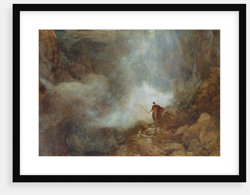Arthur in the Gruesome Glen by Henry Clarence Whaite
