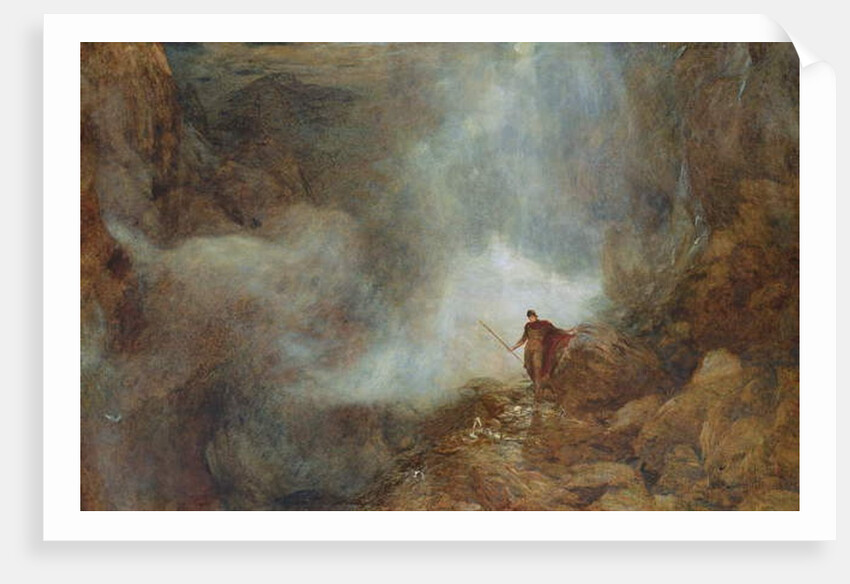 Arthur in the Gruesome Glen by Henry Clarence Whaite