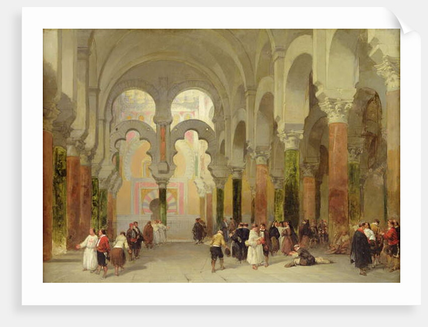 The Sanctuary of the Koran, Mosque at Cordoba, 1849 by David Roberts