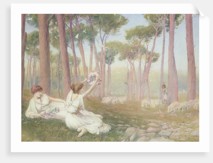 Aphrodite offering Helen to Paris, 1905 by Henry Ryland