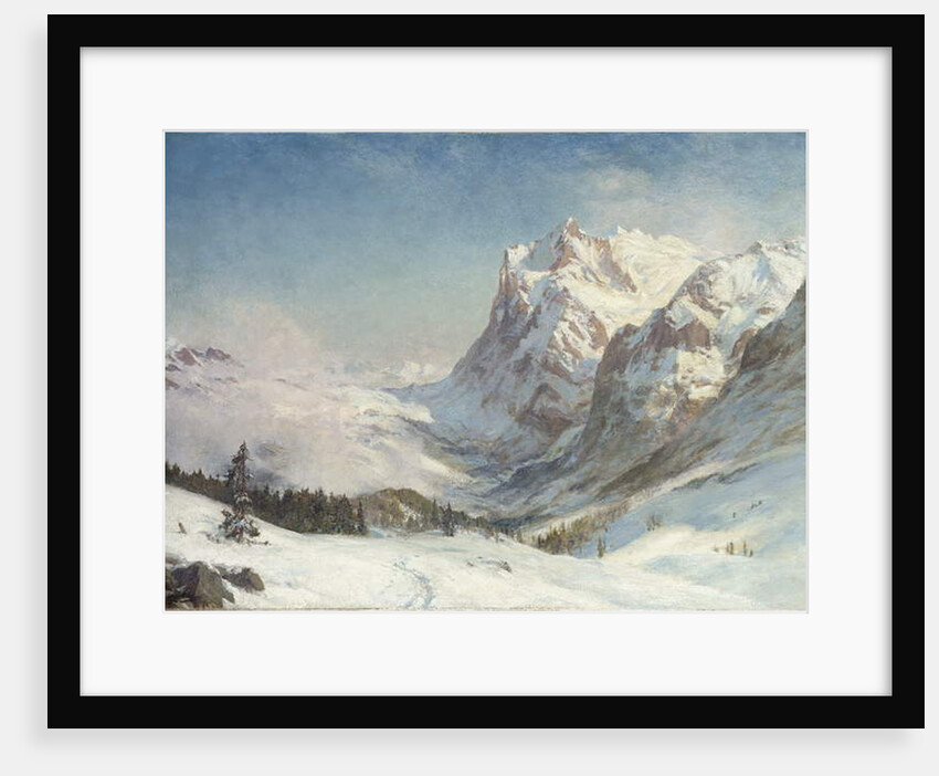 The Valley of Grindelwald, Winter, 1916 by Ernest Albert Waterlow