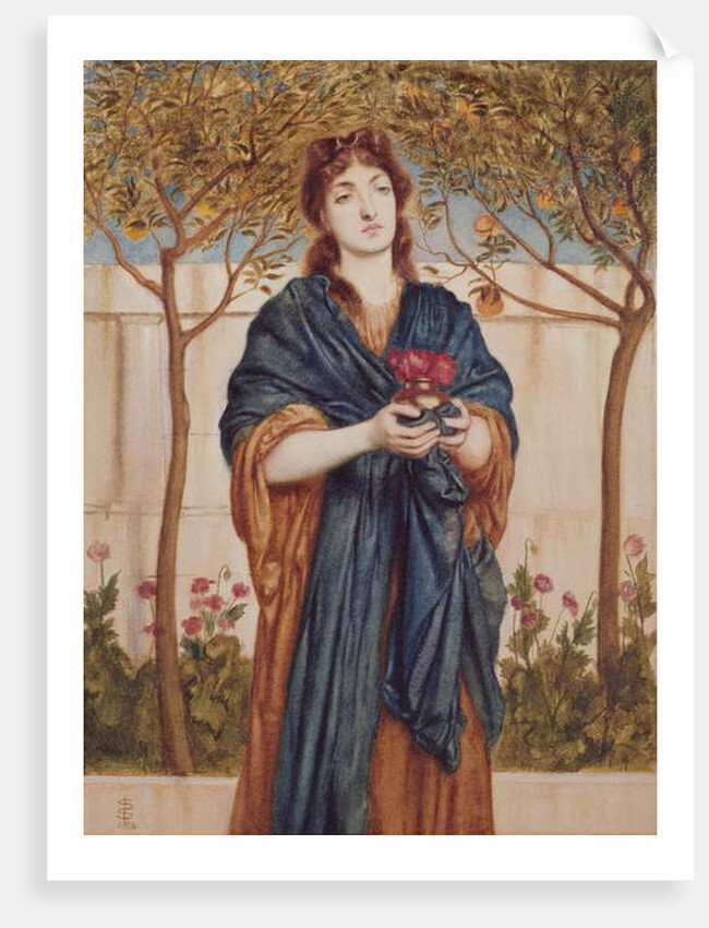 Priestess offering Poppies, 1864 by Simeon Solomon