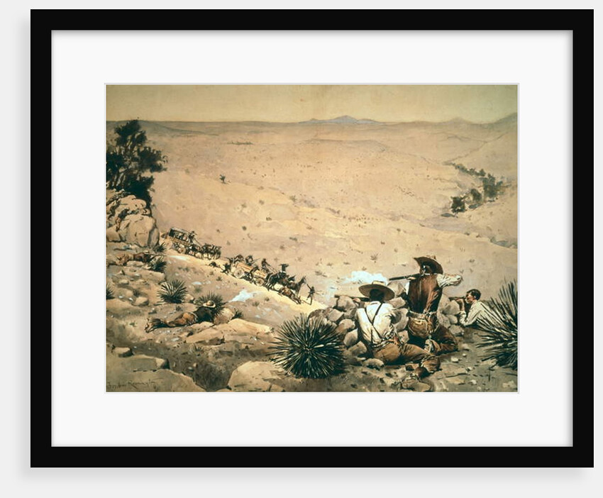 The Hold Up, c.1900 by Frederic Remington