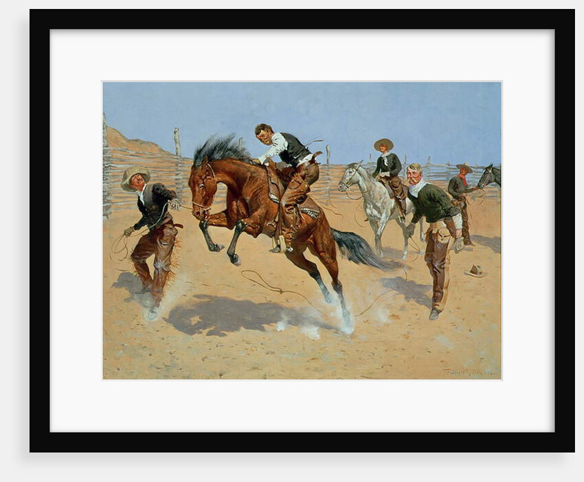 Turn Him Loose, Bill, c.1893 by Frederic Remington