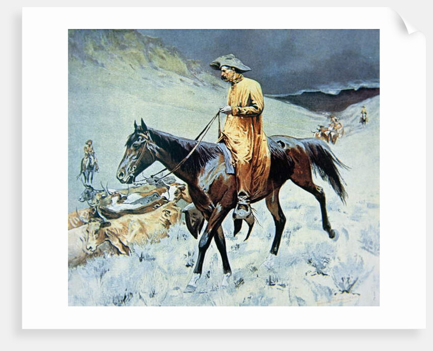 On The Trail by Frederic Remington