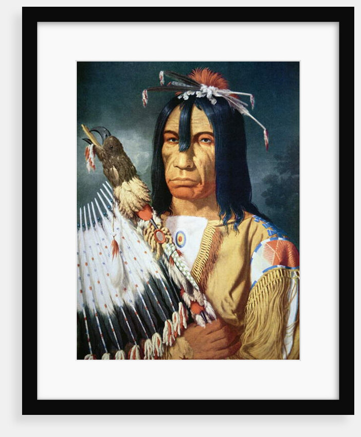 Native American Chief of the Cree people of Canada, 1848 by Paul Kane
