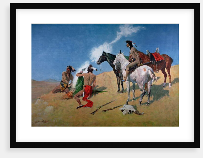 Smoke Signals by Frederic Remington