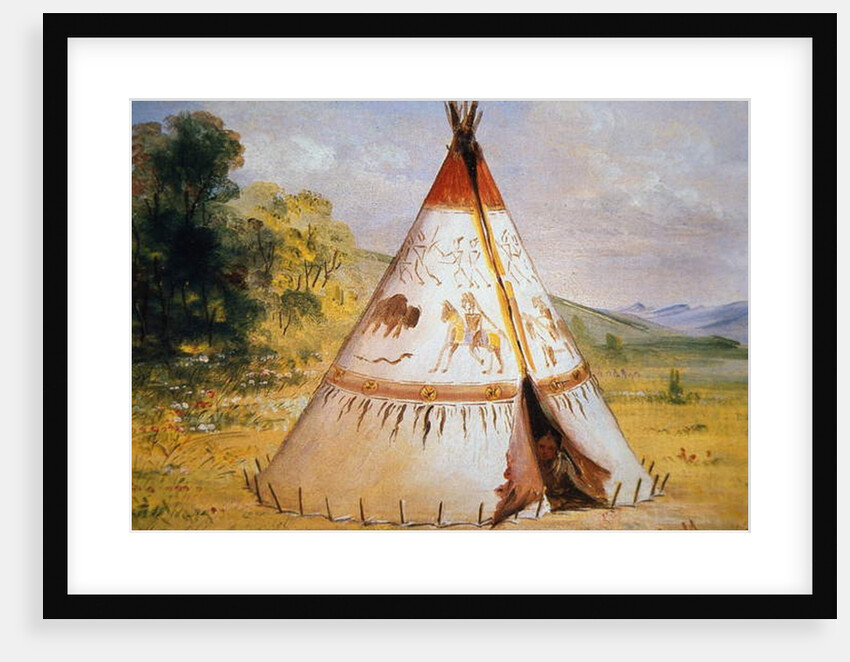 Teepee of the Crow Tribe, c.1850 by George Catlin