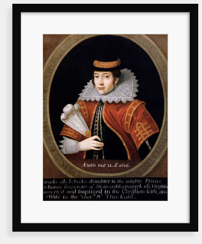Pocahontas 1616 by English School