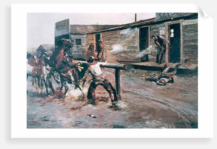 Death of a Gambler by Charles Marion Russell