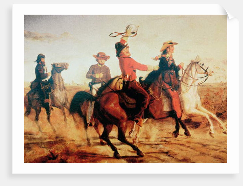 Terry's Texas Rangers, c.1845 by Carl von Iwonski