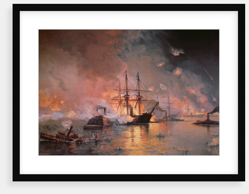 Capture of New Orleans by Union Flag Officer David G. Farragut, 24 April 1862 by Julian Oliver Davidson