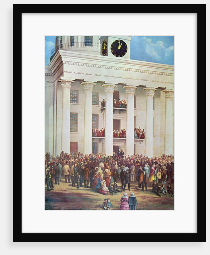 Inauguration of Jefferson Davis at Senate House, Montgomery, Alabama, 18th February, 1861 by James Massolon