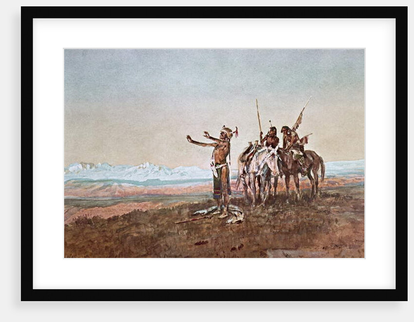 Invocation to the Sun, 1922 by Charles Marion Russell