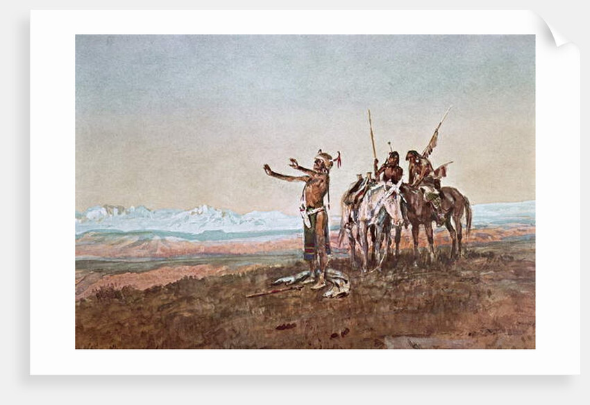 Invocation to the Sun, 1922 by Charles Marion Russell