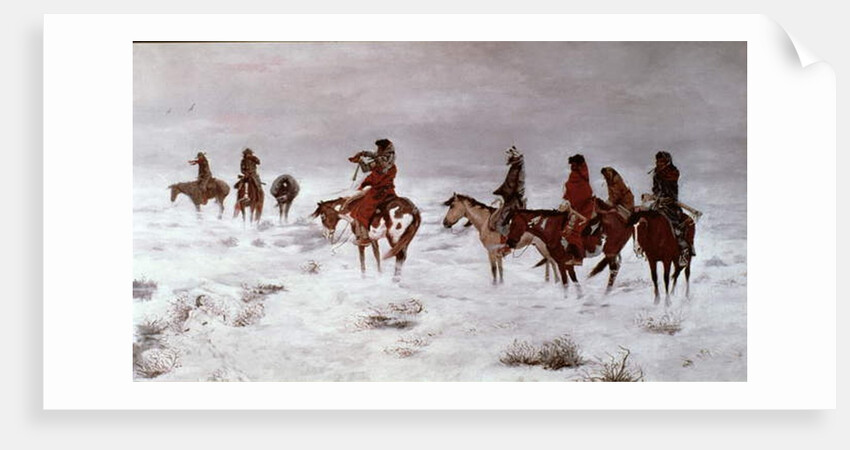 Lost in a Snow Storm - We Are Friends 1888 by Charles Marion Russell