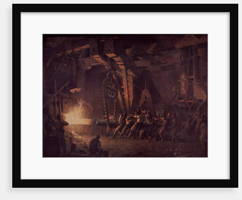 West Point Gun Foundry, forging the shaft, c.1867 by John Ferguson Weir