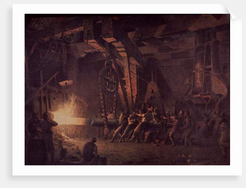 West Point Gun Foundry, forging the shaft, c.1867 by John Ferguson Weir