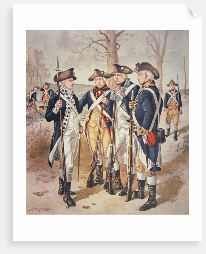 Infantry uniforms of the Continental Army of 1779-83 by Henry Alexander Ogden