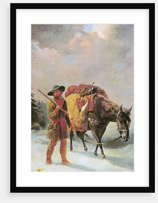 Fur Trapper Crossing the Mountains by William Tylee Ranney