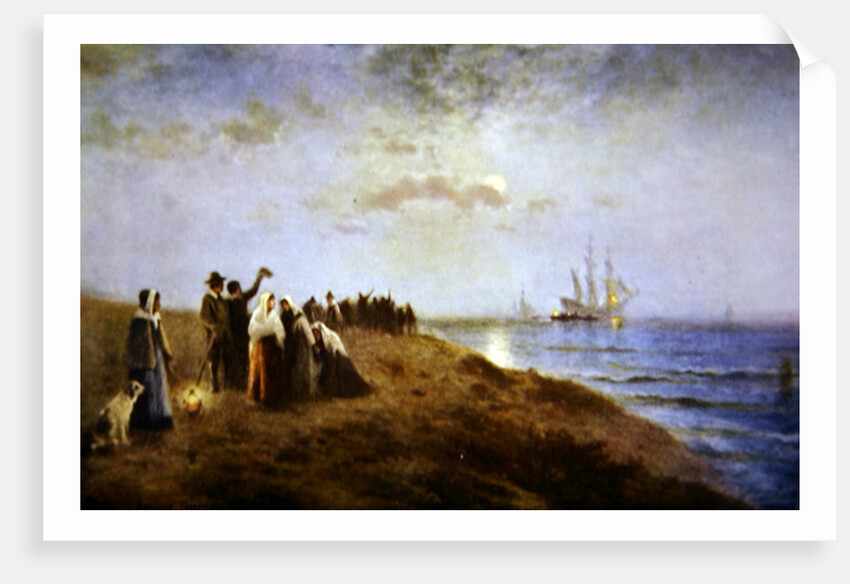 Embarkation of the Pilgrims by Edward Moran