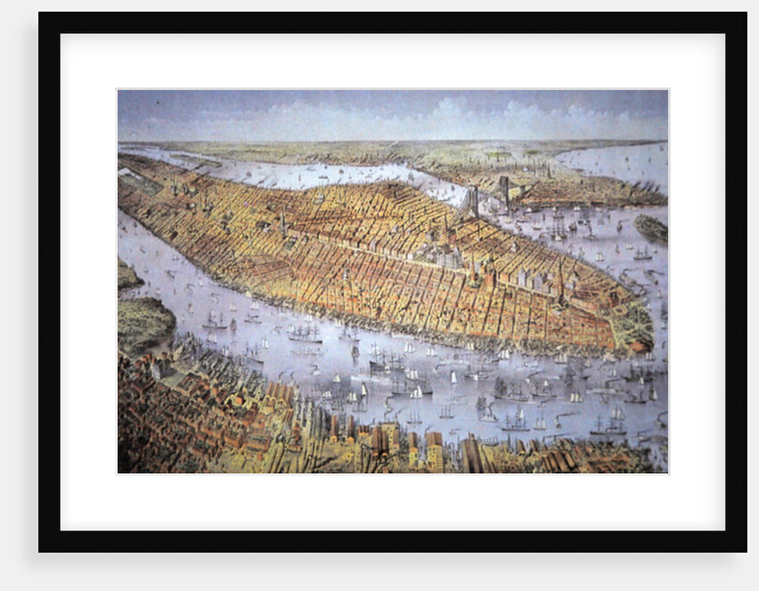 Manhattan Island, 1884 by American School