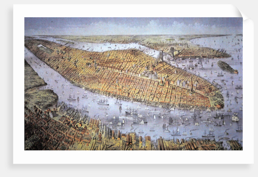 Manhattan Island, 1884 by American School