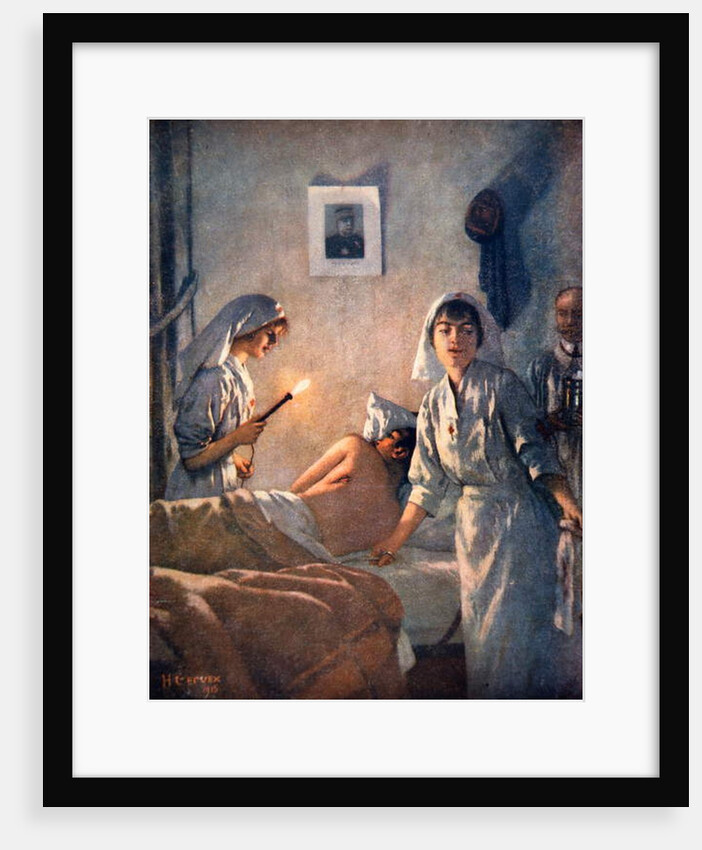 French nurses tend wounded soldiers, 1915 by Henri Gervex