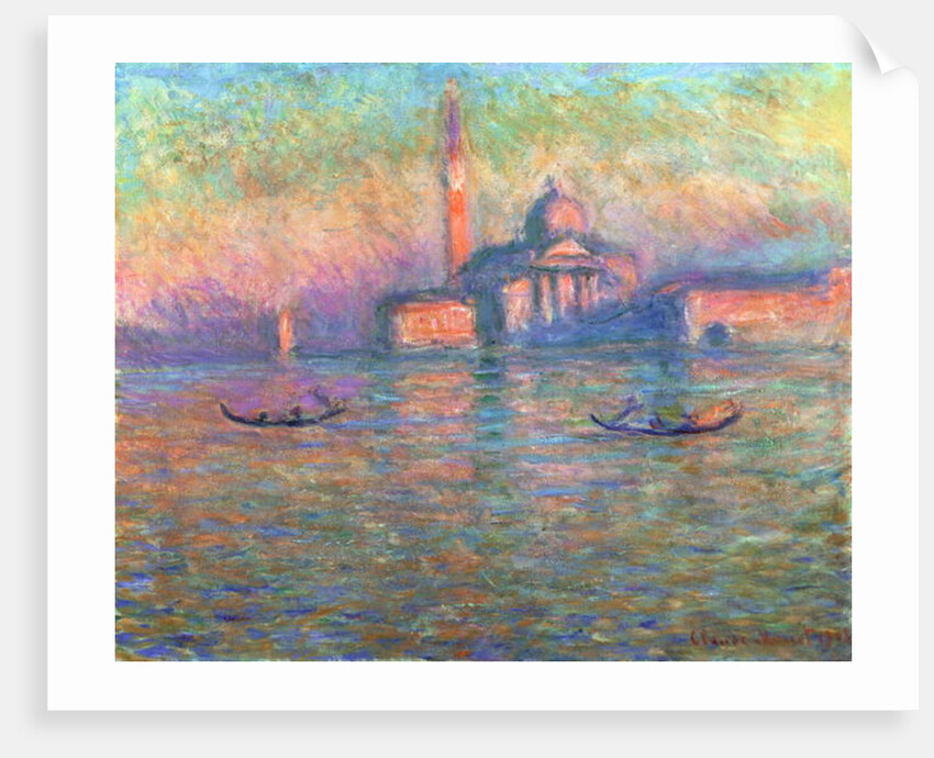 San Giorgio Maggiore, Venice, 1908 by Claude Monet