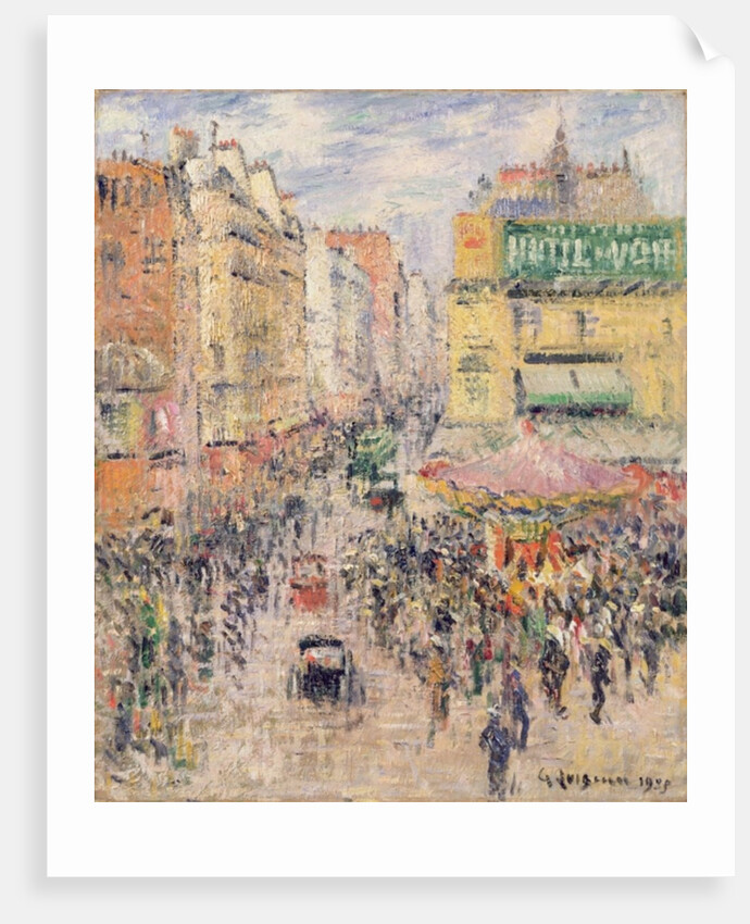La Rue de Clignancourt, 1925 by Gustave Loiseau