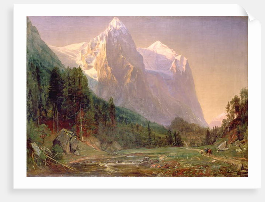 Sunrise on the Wetterhorn, 1858 by Thomas Worthington Whittredge