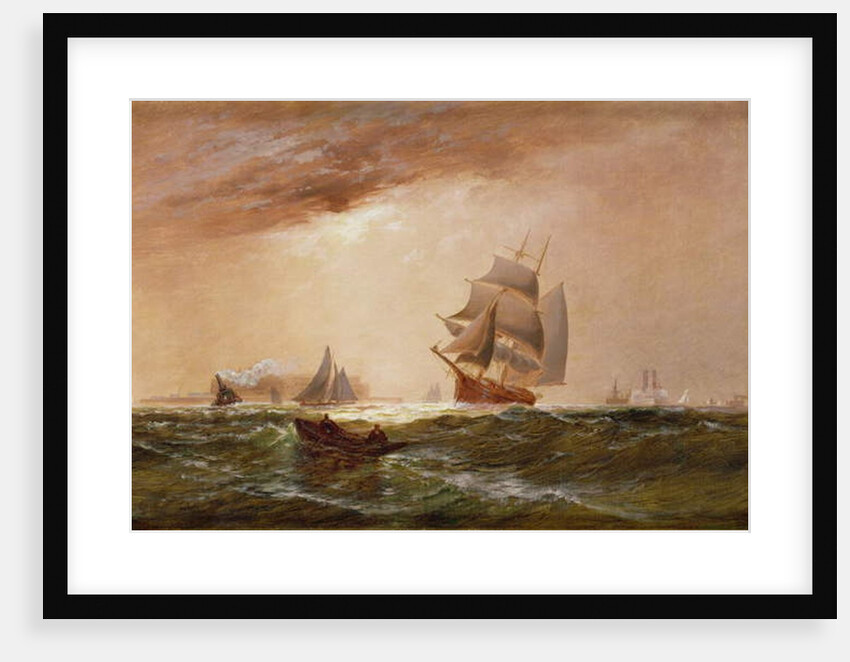 Ships in New York Harbour, 1891 by Granville Perklins