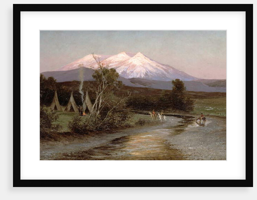 Sierra Blanca at Sunset Looking East from Palmilia, New Mexico, 1894 by Edward Hill