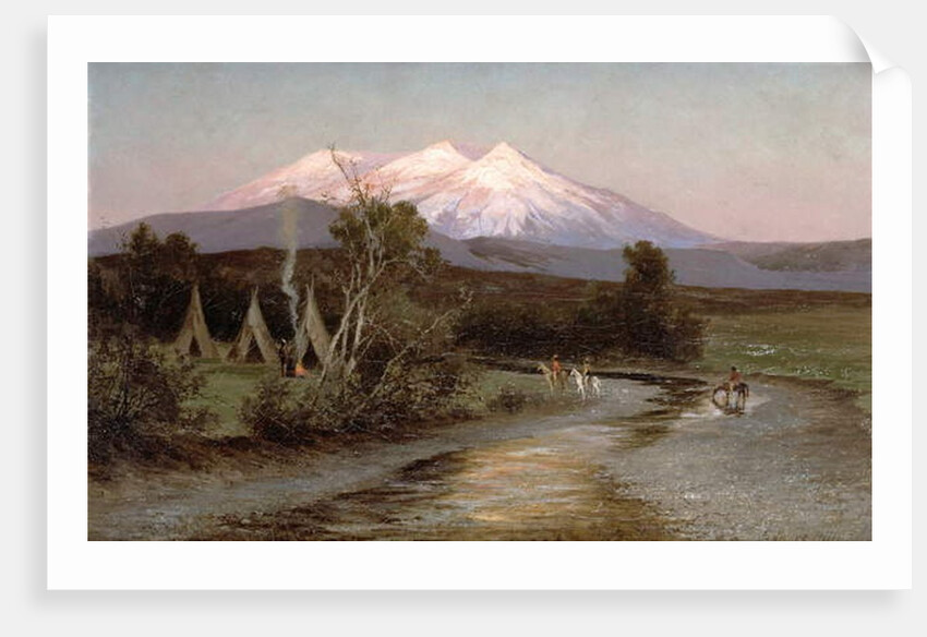 Sierra Blanca at Sunset Looking East from Palmilia, New Mexico, 1894 by Edward Hill