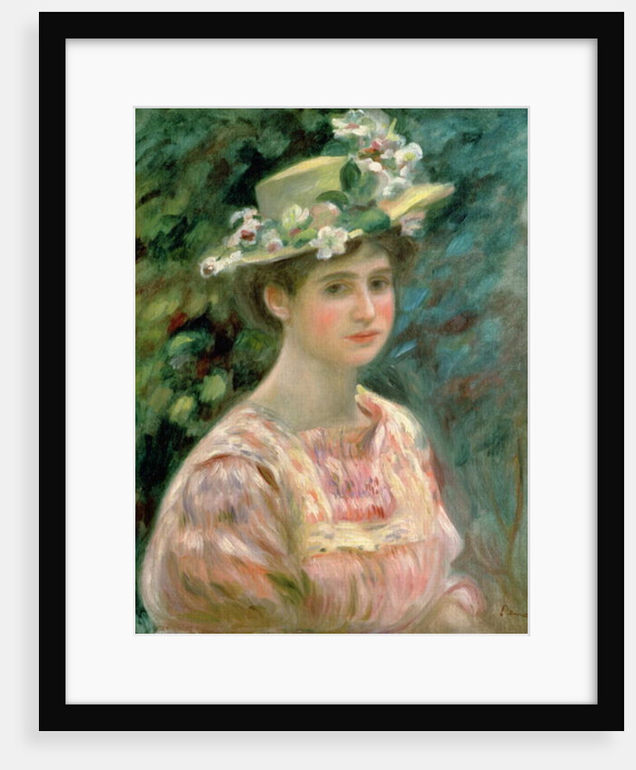 Girl with Eglantines on her Hat, c.1896 by Pierre Auguste Renoir