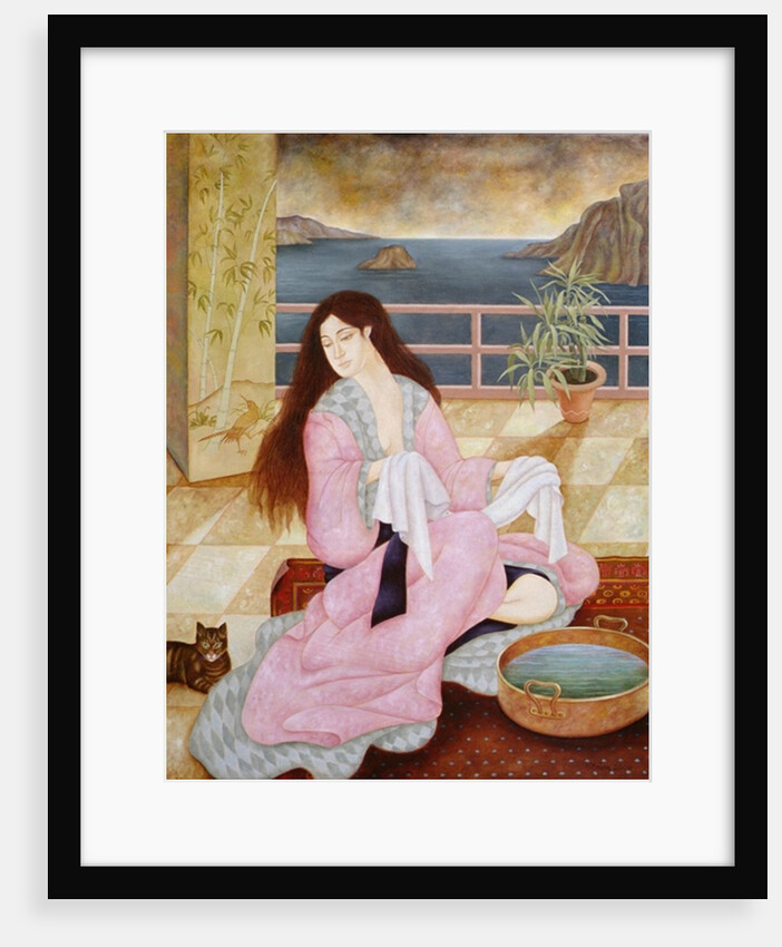 Woman washing her face by Patricia O'Brien
