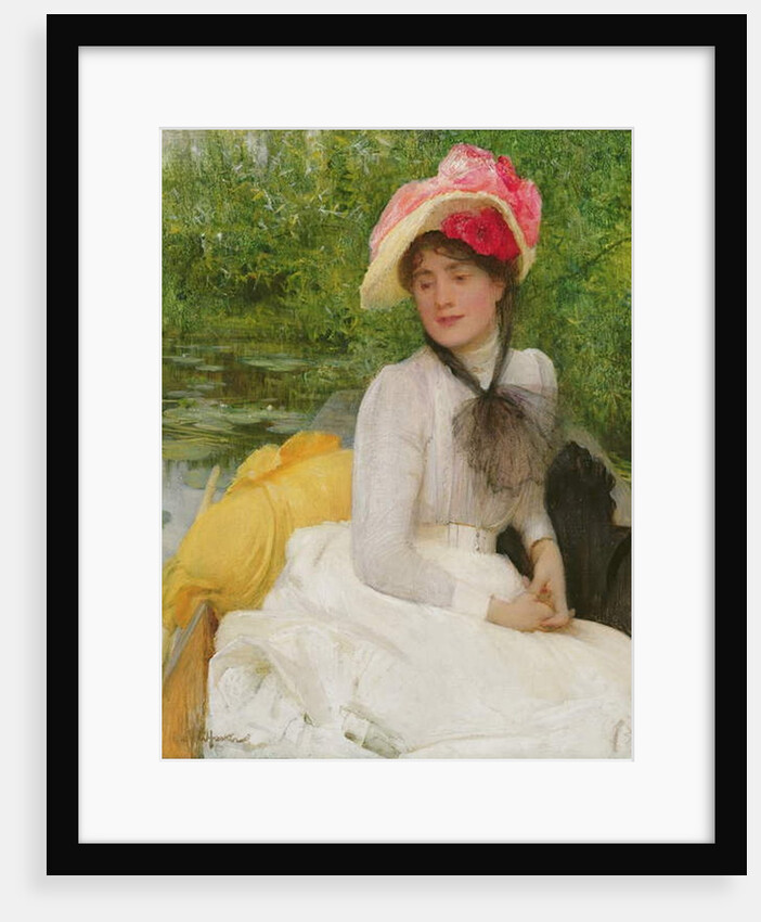 Girl in a Punt by Arthur Hacker