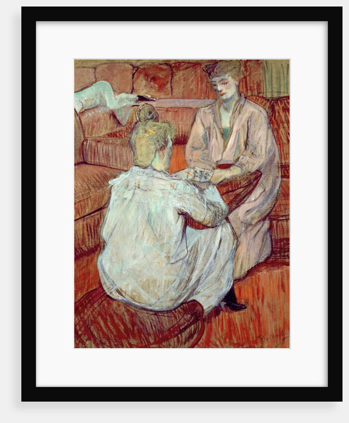 The Card Game, 1893 by Henri de Toulouse-Lautrec