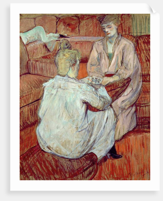 The Card Game, 1893 by Henri de Toulouse-Lautrec
