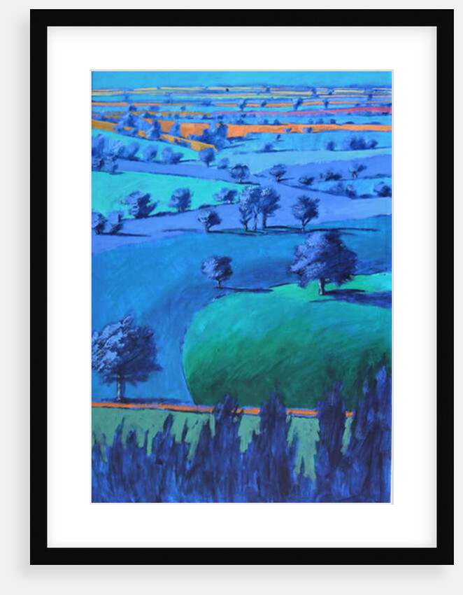 Blue painting by Paul Powis