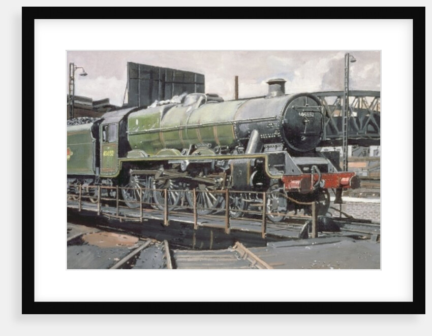 Jubilee Turnaround, Hawke 45652 Jubilee Class Locomotive on Camden turntable, London by Kevin Parrish