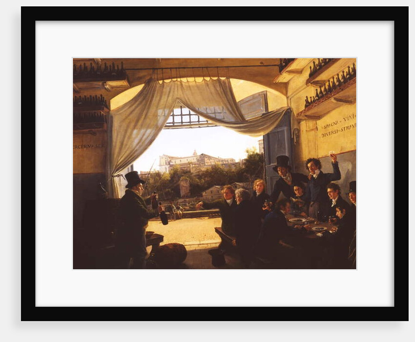 Crown Prince Ludwig in the Spanish Wine Tavern in Rome, 1824 by Franz Ludwig Catel