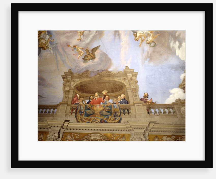 Dante, Petrarch, Cola di Rienzo, A. da Brescia and Vittorio Alfieri by Cesare Mariani