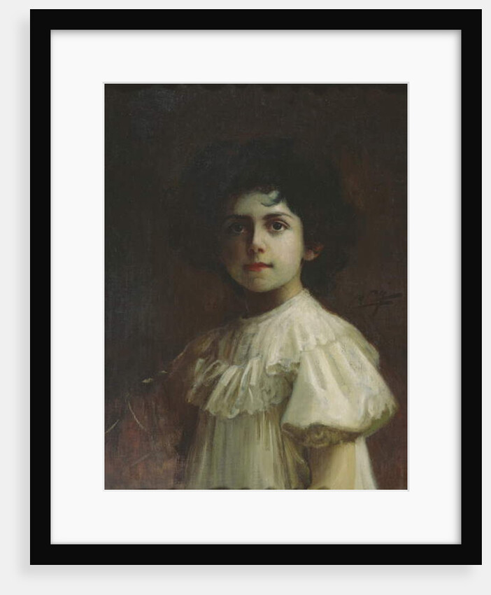 Portrait as a child of Yolande Louise of Savoy, c.1910 by Cipriano Cei